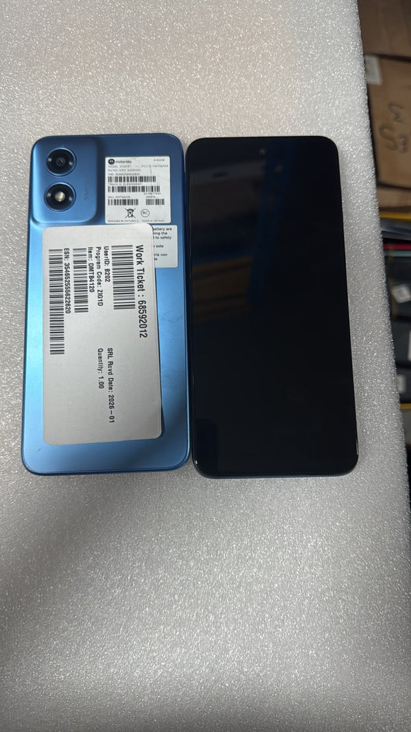 Motorola Moto G Play 2024 64 GB, vista frontal y trasera